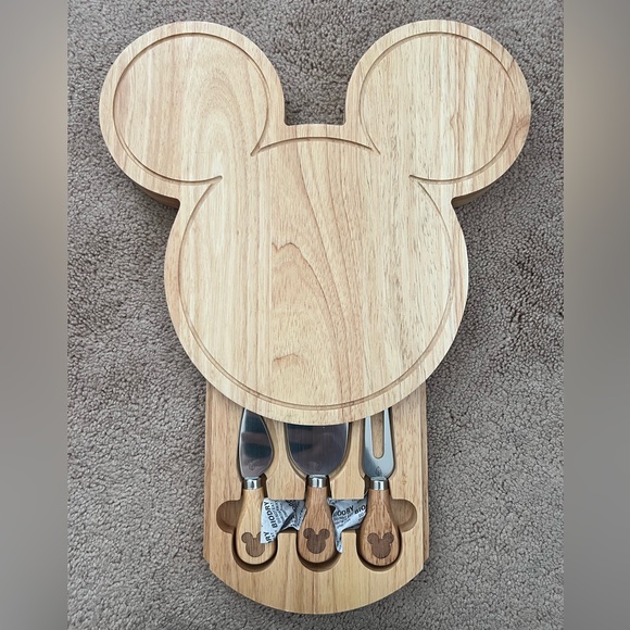 Disney Other - Disney Mickey Mouse Cheese Board and Tool Set - NWT